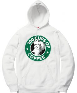 100 CUPS OF COFFEE White Hoodie