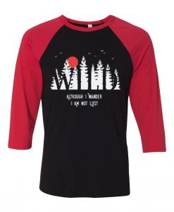 I Am Not Lose Black Red Raglan T shirts