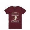 I Know I ski Like An Old Man Try to Keep Up Maroon T shirts