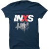 INXS in excess Michael Hutchence The Farriss Brothers Blue Navy T shirts