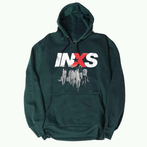 INXS in excess Michael Hutchence The Farriss Brothers Green Hoodie