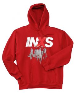 INXS in excess Michael Hutchence The Farriss Brothers Red Hodie