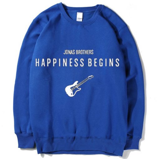 Jonas Brothers Happiness Begins by Guitars Blue Sweatshirts