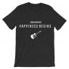 Jonas Brothers Happiness Begins by Guitars Gey Asphalt Tshirts