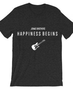 Jonas Brothers Happiness Begins by Guitars Gey Asphalt Tshirts