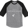 Jonas Brothers Happiness Begins by Guitars Grey Black Raglan Tshirts