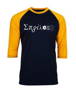123t Men's Enginerd Black Yellow Raglan T shirts