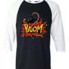 Boom Black White Raglan T shirts