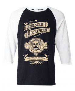 Fluorescent Adolescent Black White Raglan T shirts