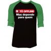 Tô Offline Black Green Raglan T shirts