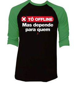 Tô Offline Black Green Raglan T shirts