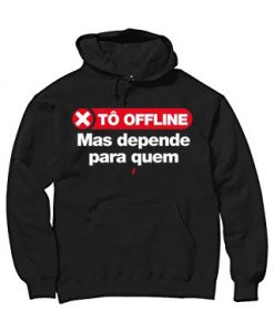 Tô Offline Black Hoodie