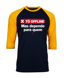 Tô Offline Black Yellow Raglan T shirts