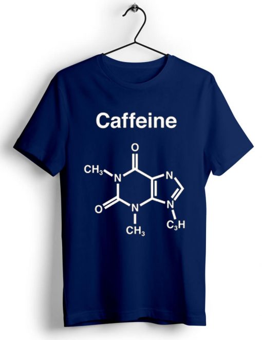 CAFFEINE Blue Navy T shirts