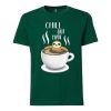 Chill Out Man Sloth Coffee Lover Green T shirts