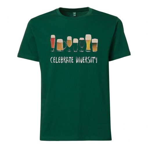 Celebrate Diversity Green T shirts