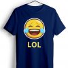 LOL Emticon Blue Navy T shirts