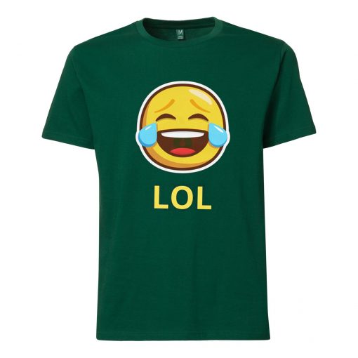 LOL Emticon Green T shirts