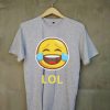 LOL Emticon Grey T-Shirt