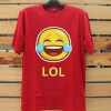 LOL Emticon Red T-Shirt