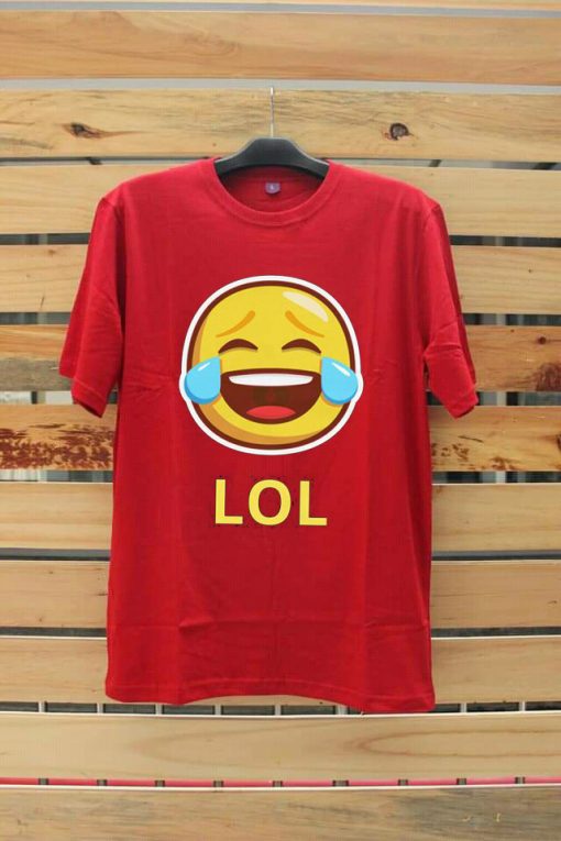 LOL Emticon Red T-Shirt