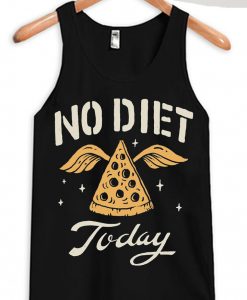 No Diet Today Black Tank Top