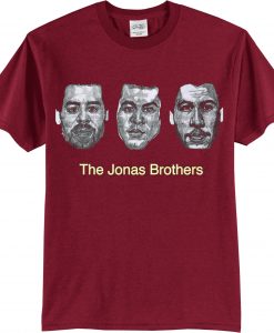 The Jonas Brothers Complete Maroon T shirts