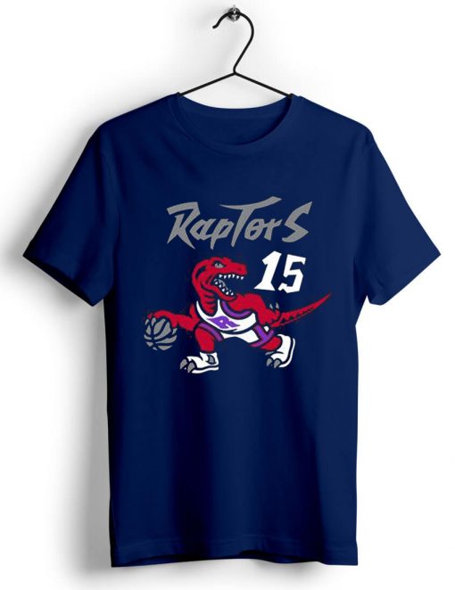 Toronto Raptors Vince Carter 15 Blue Navy T shirts