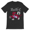 Toronto Raptors Vince Carter 15 Grey Asphalt T shirts