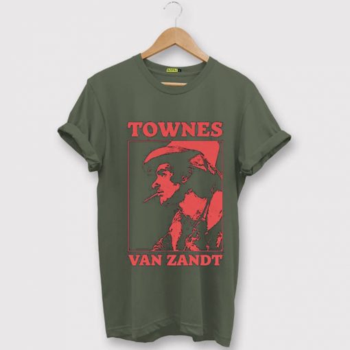 Townes Van Zandt Green Army T-Shirt