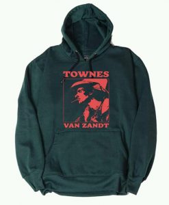 Townes Van Zandt Green Hoodie