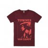 Townes Van Zandt Maroon T-Shirt