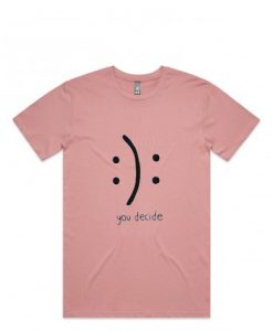You Decide White Pink Tee