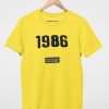 1986 Yellow T shirt