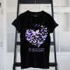 Butterfly You may not remember but i'll never forget Alzheimer Awareness shirt