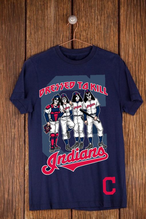 Cleveland Indians Dressed to Kill Navy T-Shirts