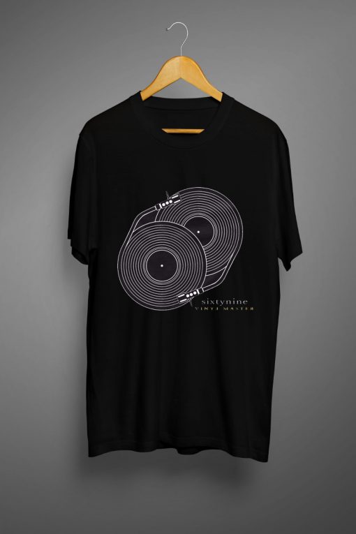 Details about Vinyl record t-shirt