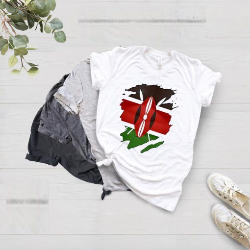 Fashion Kenyan Flag T-Shirt