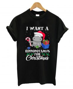 I Want A Hippopotamus For Christmas T Shirt