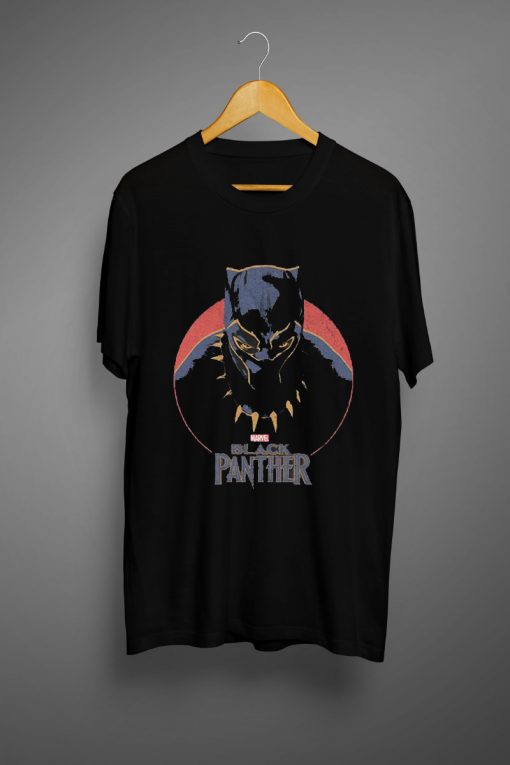 Men's Marvel Black Panther 2018 Retro Circle T-Shirt
