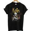 NEW KORN Kid Skeleton On Bike T Shirt