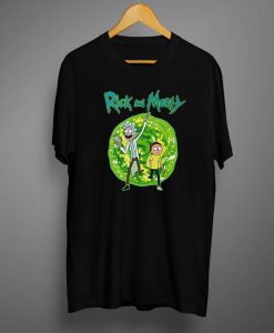 RICK AND MORTY Portal Mens T-Shirt