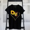 Sunflower & Butterfly You Are My Sunshine My Only Sunshine Ladies T-Shirt