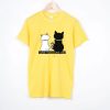 Cat and Letter T shirt
