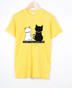 Cat and Letter T shirt