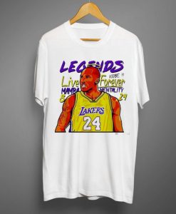 Kobe Bryant Legends Live Forever Mamba Mentality 8 24 T shirt