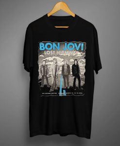 Bon Jovi Lost Highway North American Tour Graphic T shirt