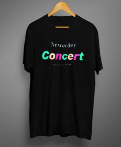 New Order Concert North American Tour 1989 indie britpop British music T-shirt