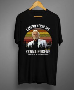 Vintage Legend Never Die Kenny Rogers T shirt