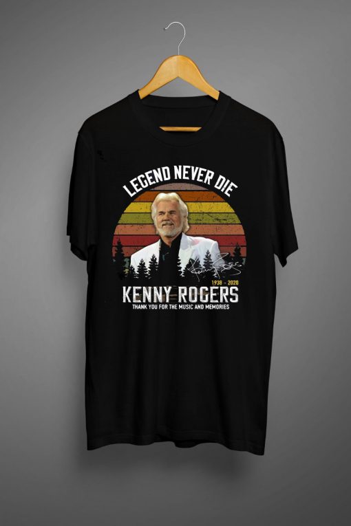 Vintage Legend Never Die Kenny Rogers T shirt